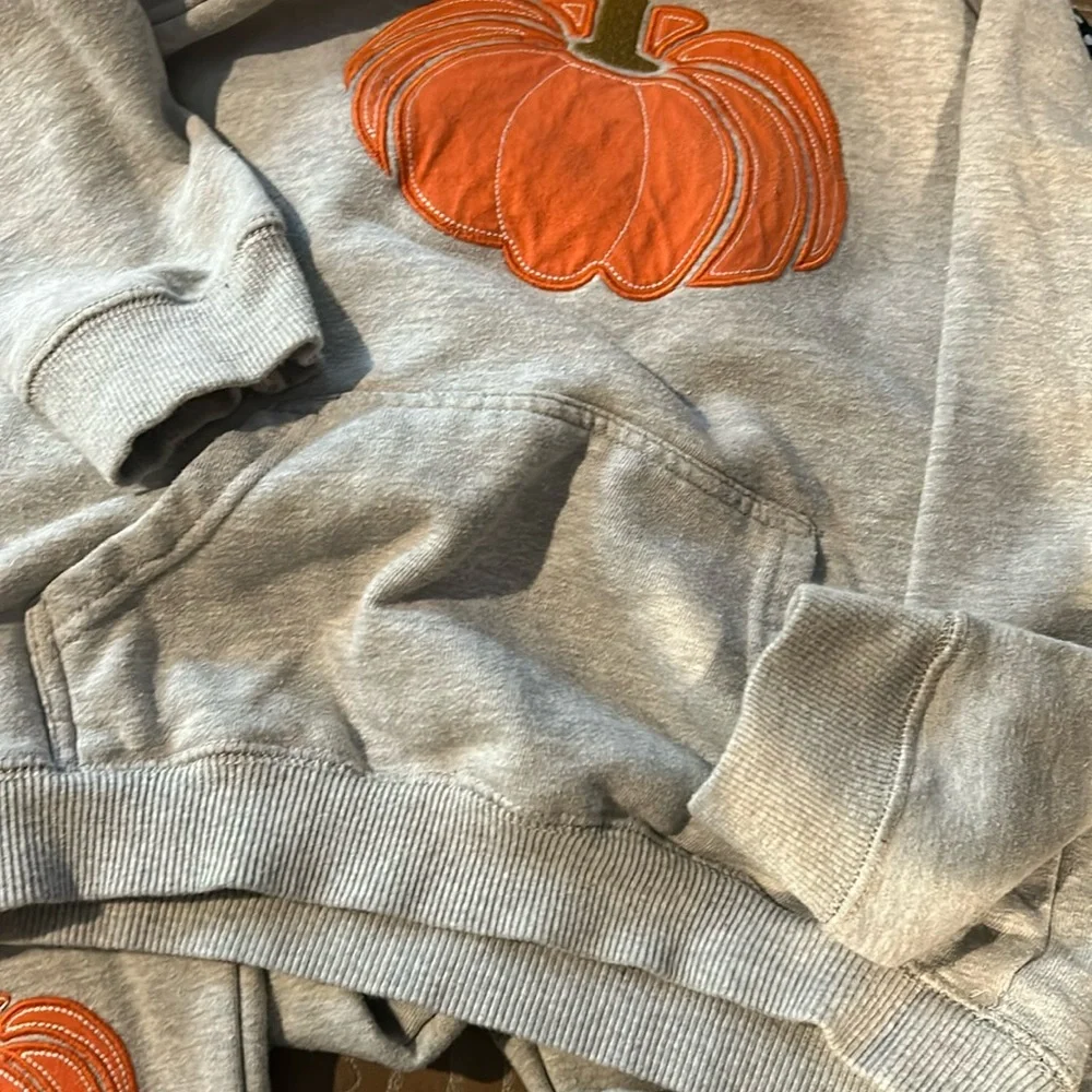 Gymboree Fall Harvest Autumn Pumpkin Jogger Sweatpants & Hoodie Sweatshirt